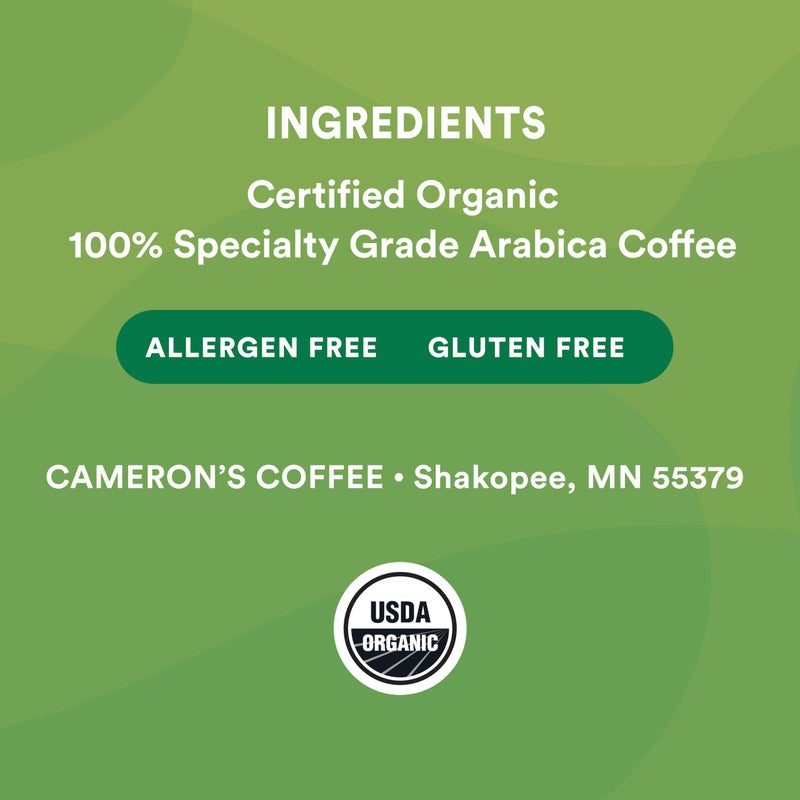 Cameron's Coffee Roasted Whole Bean Coffee, Organic Breakfast Blend, 32 Ounce - Image 4